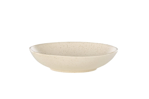 Active skål 2-pack 22x5 cm beige med svarta prickar