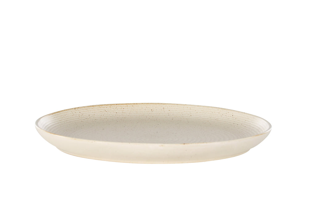 Active tallrik 2-pack 27x3 cm beige med svarta prickar