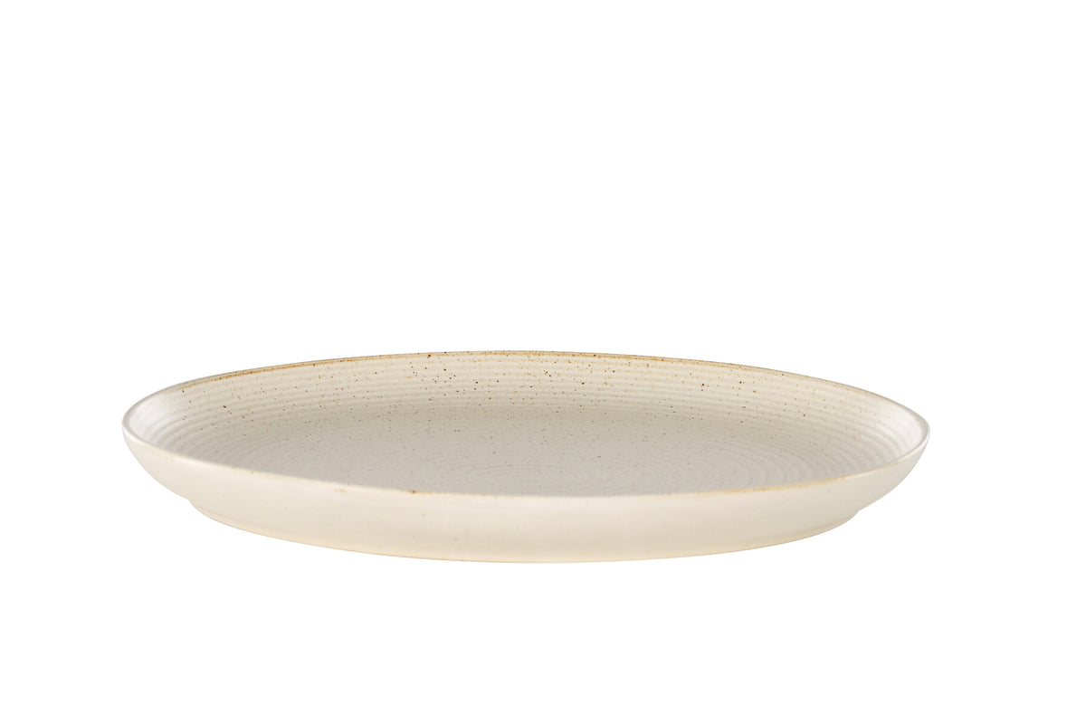 Active tallrik 2-pack 27x3 cm beige med svarta prickar