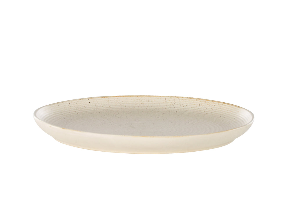 Active tallrik 2-pack 27x3 cm beige med svarta prickar