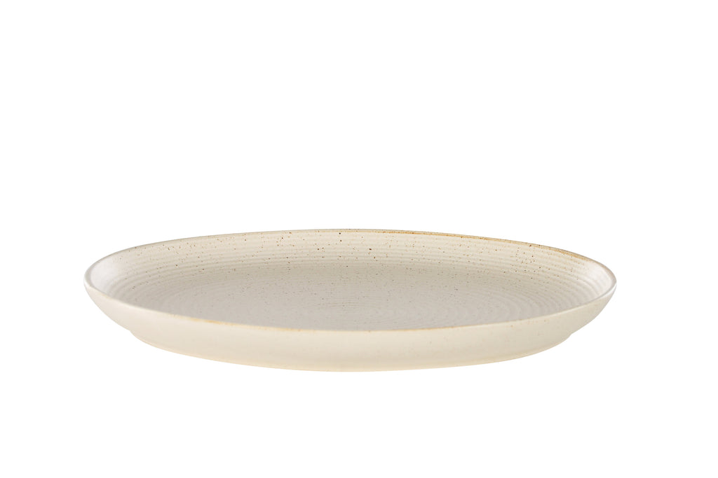 Active tallrik 2-pack 27x3 cm beige med svarta prickar