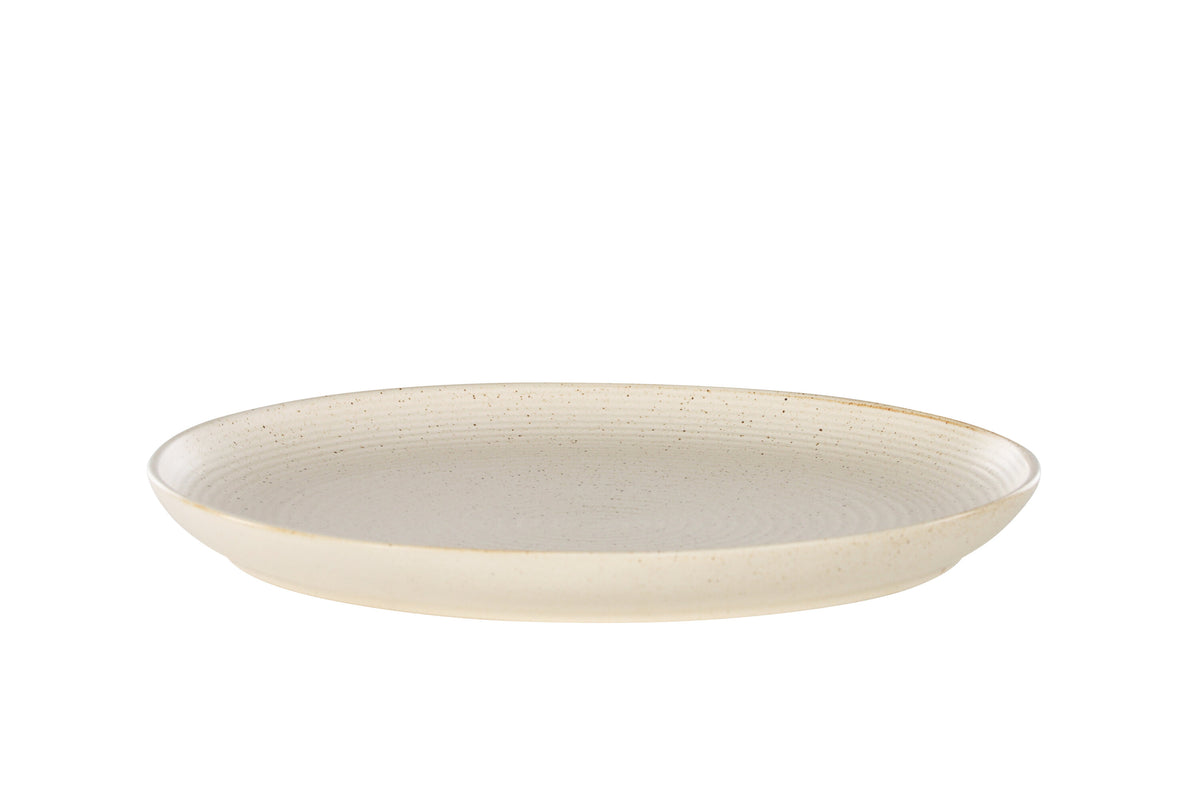 Active tallrik 2-pack 27x3 cm beige med svarta prickar