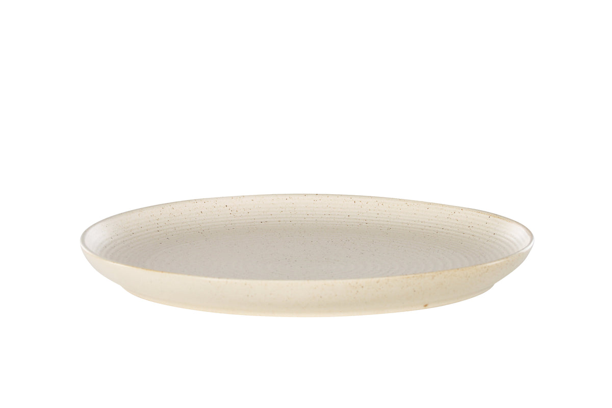 Active tallrik 2-pack 27x3 cm beige med svarta prickar