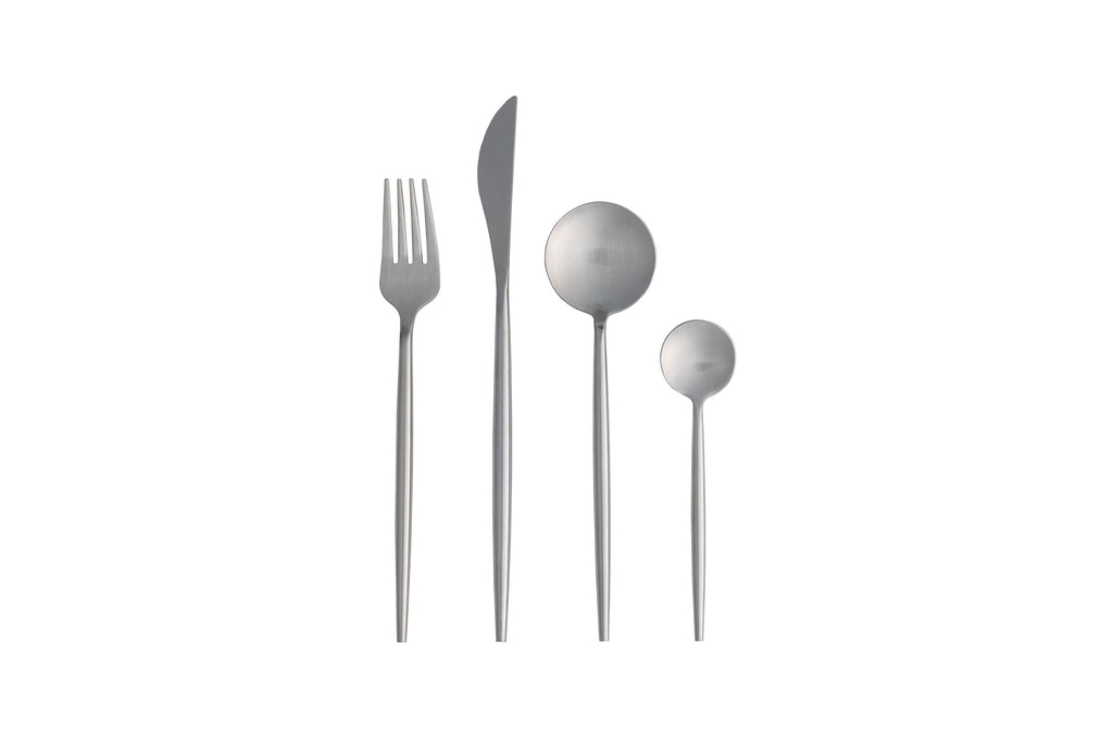 Active bestickset 24 delar silverfärgat