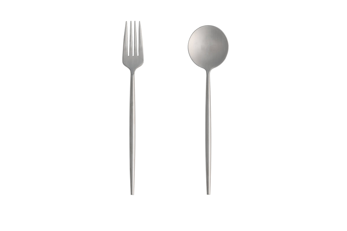 Active salladsbestick 2 delar 18 och 19 cm silver