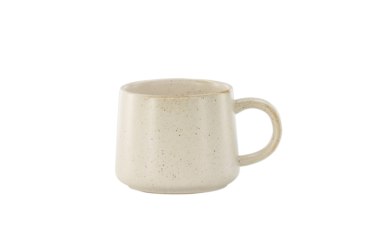 Active tekopp 2-pack 9x8 cm beige med svarta prickar