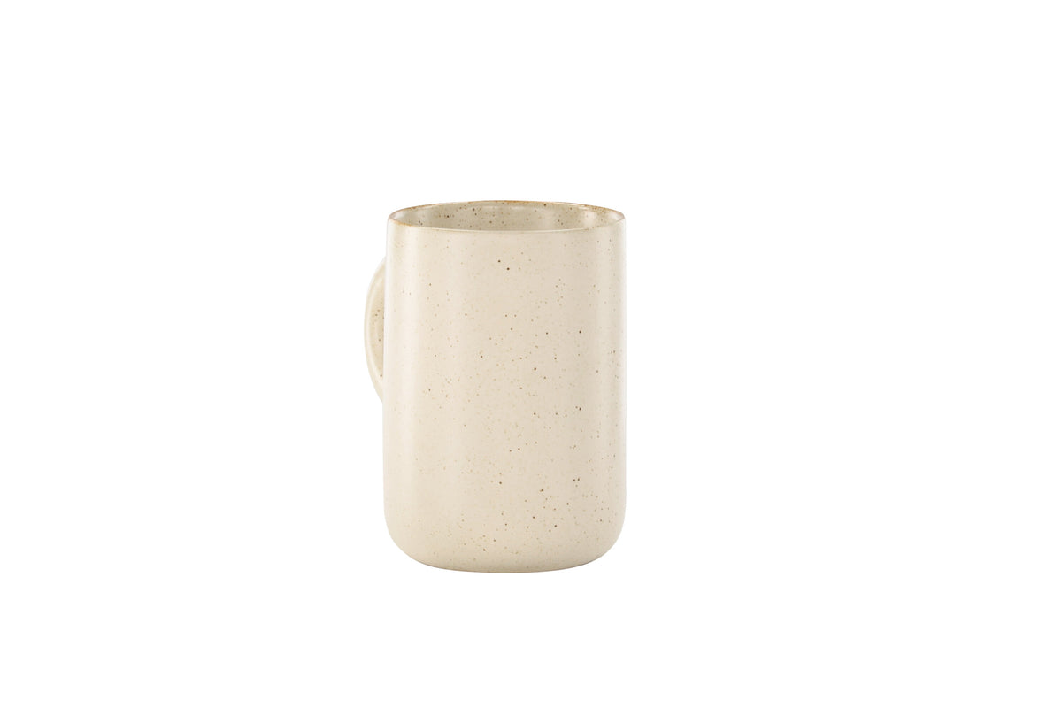 Active kaffekopp 2-pack 7x11 cm beige med svarta prickar