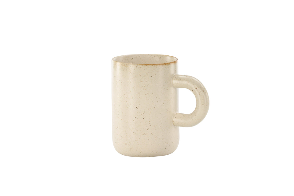 Active kaffekopp 2-pack 7x11 cm beige med svarta prickar