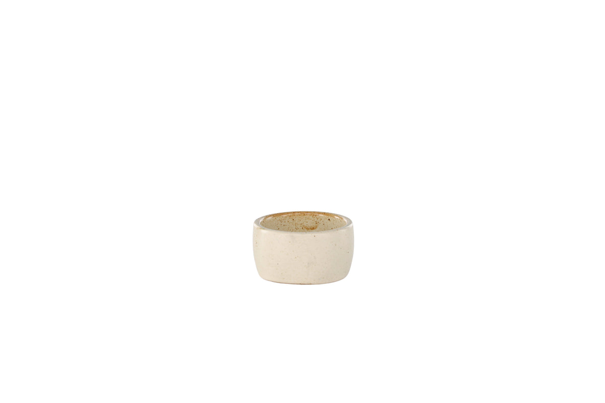 Active äggkopp 2-pack 5x3 cm beige med svarta prickar