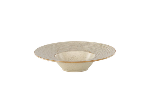 Active pastaskål 2-pack 26x6 cm beige med svarta prickar