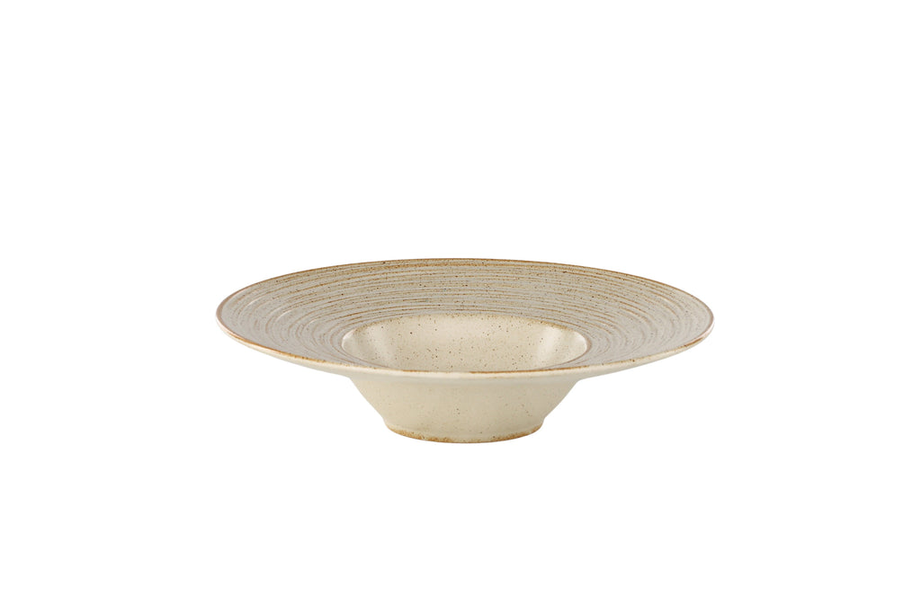Active pastaskål 2-pack 26x6 cm beige med svarta prickar