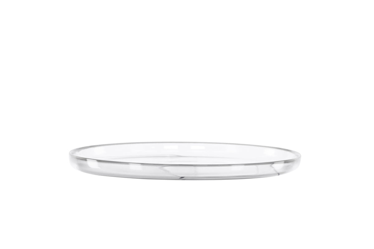 Shine tallrik 2-pack 21 cm höjd 3 cm klarglas