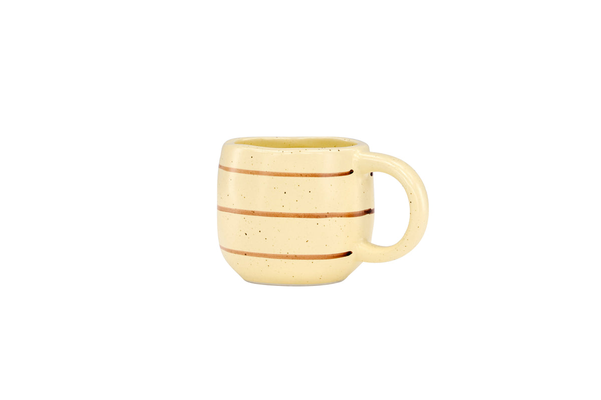 Kutie mugg 2-pack 9x8 cm beige/brun