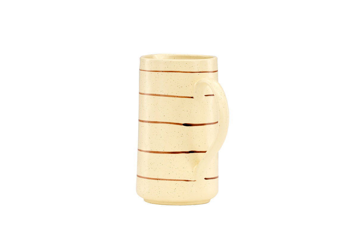 Kutie mjölkkanna 13x22 cm beige/brun