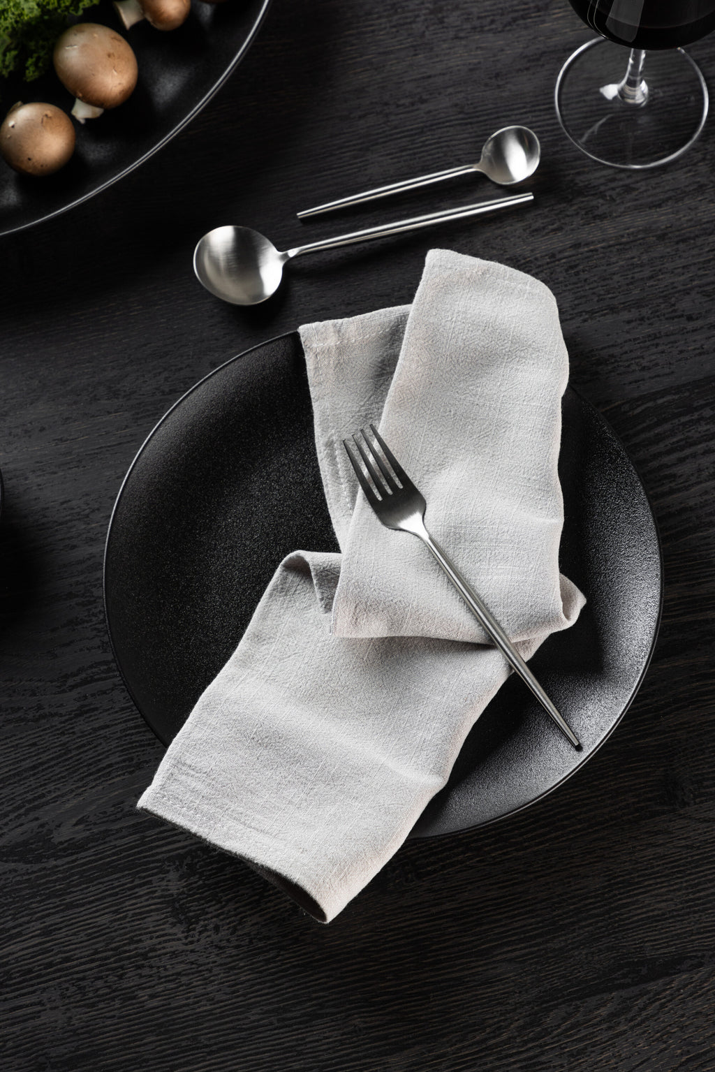 Bloria servetter 2-pack 40x40 cm ljusgrå