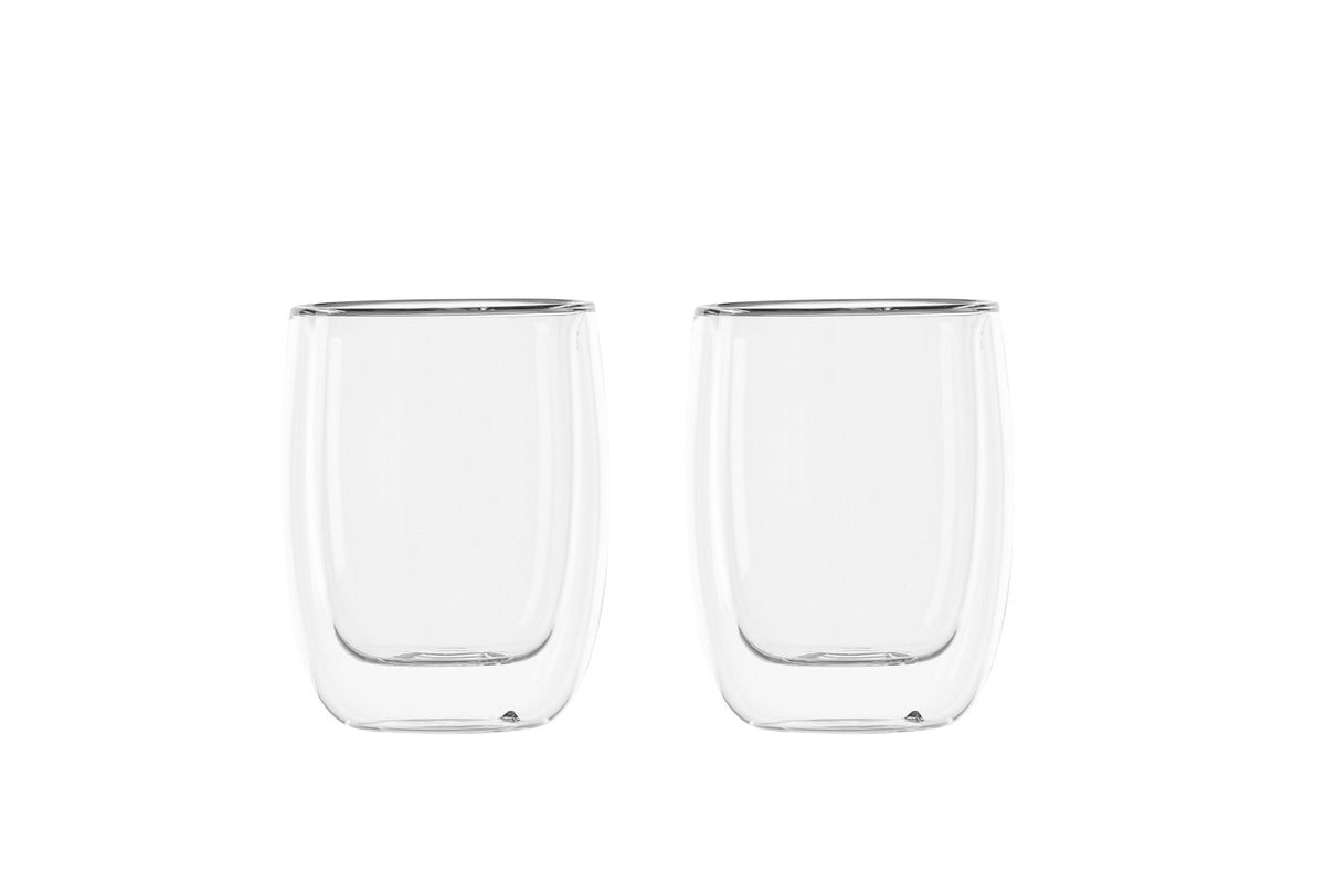 Ria kaffekoppar 2-pack 7x10 cm 230 ml klarglas