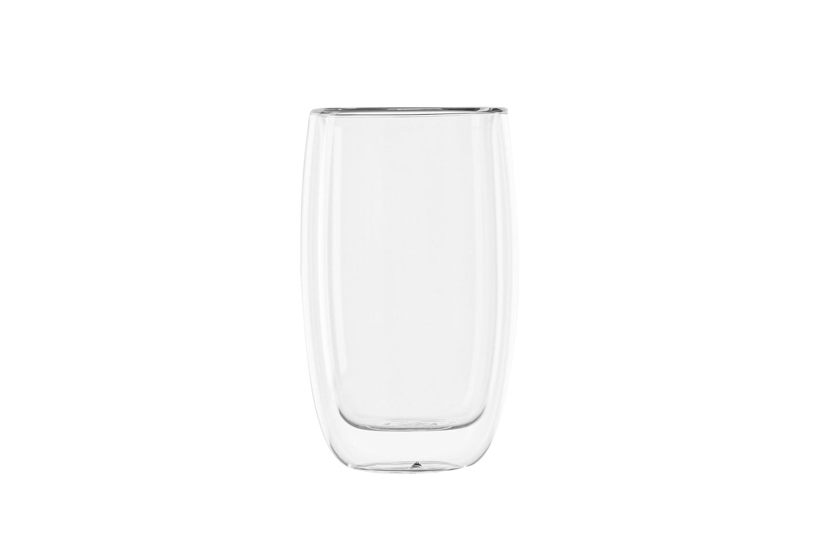 Ria kaffekoppar 2-pack 8x14 cm 390 ml klarglas