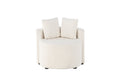 Kelso 2-sits barnsoffa vit teddy