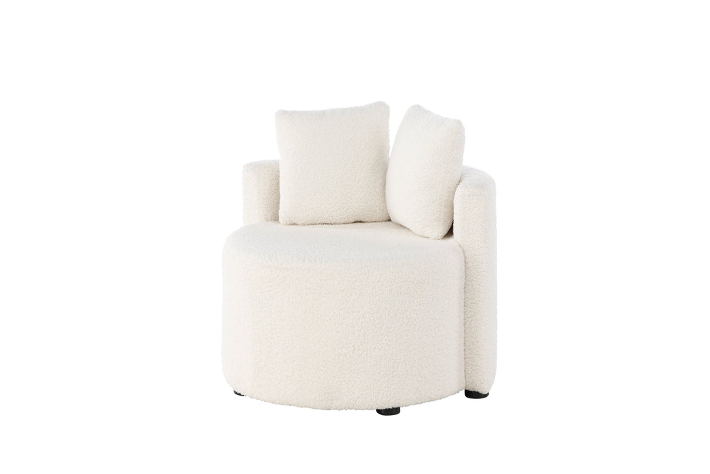 Kelso 2-sits barnsoffa vit teddy