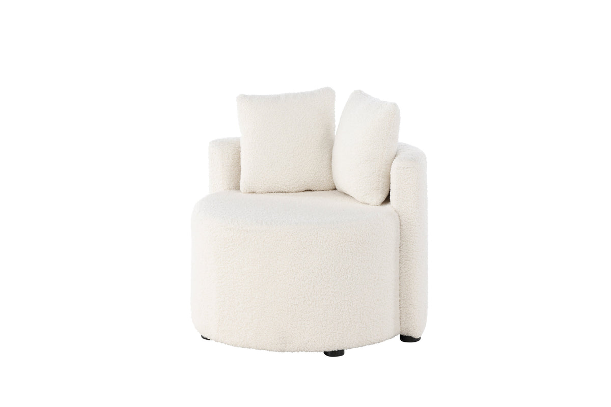 Kelso 2-sits barnsoffa vit teddy