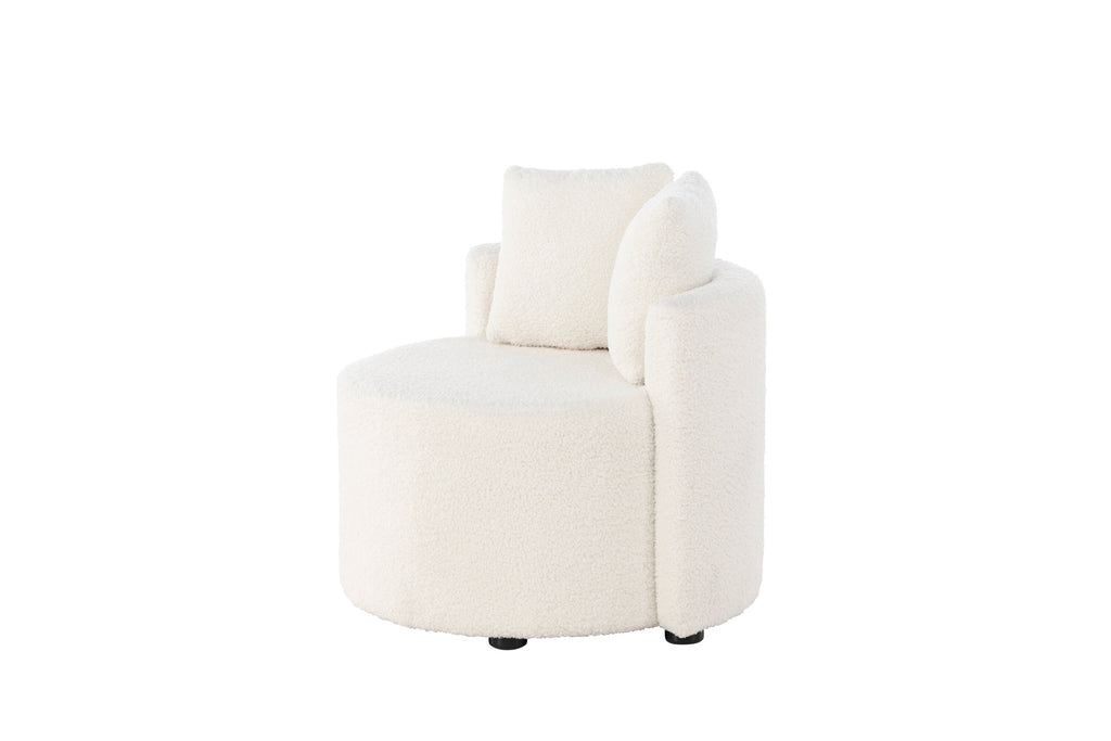 Kelso 2-sits barnsoffa vit teddy