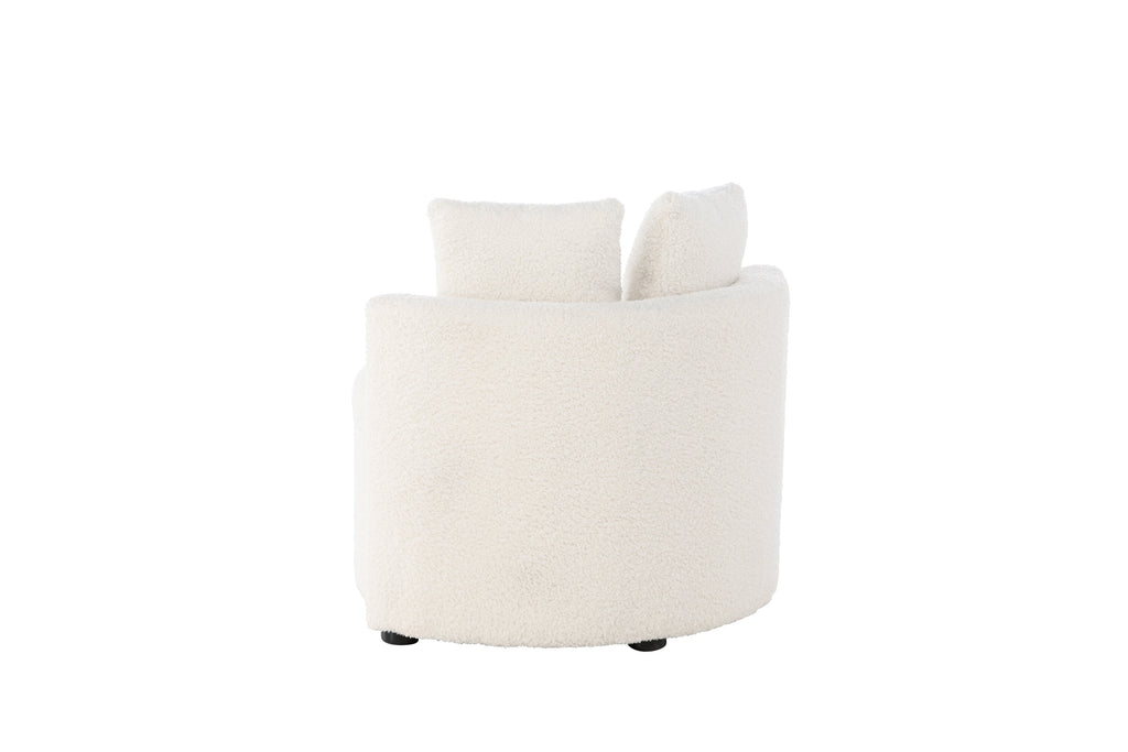 Kelso 2-sits barnsoffa vit teddy