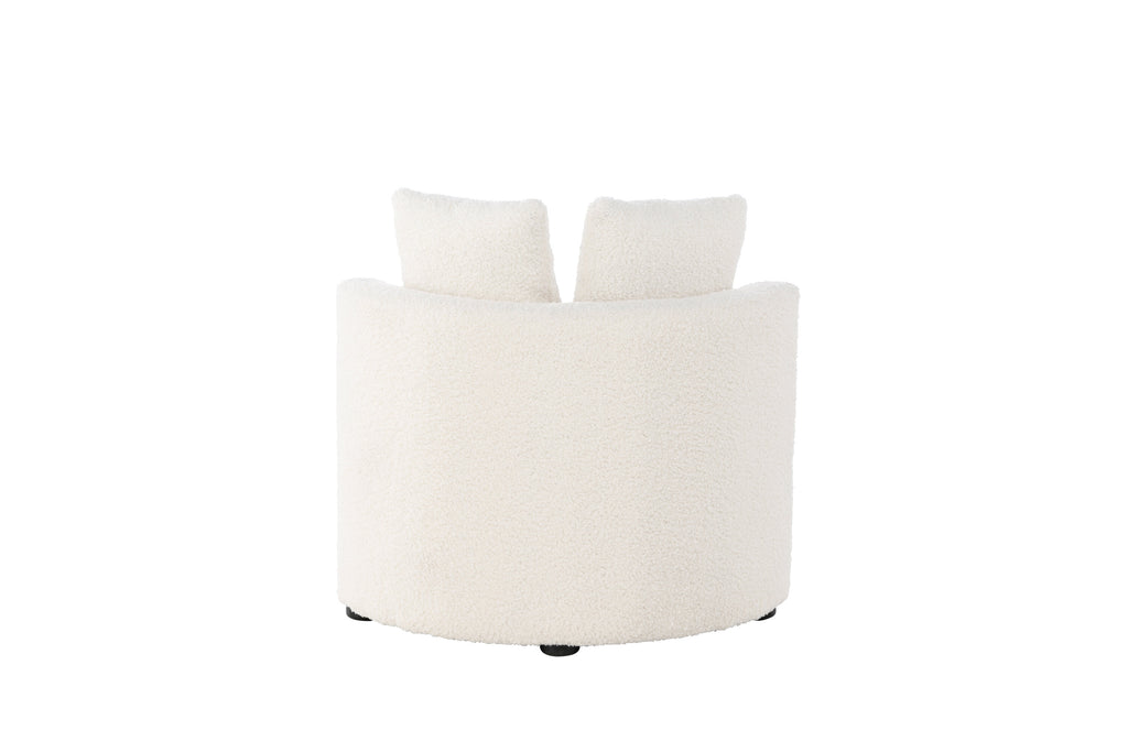 Kelso 2-sits barnsoffa vit teddy