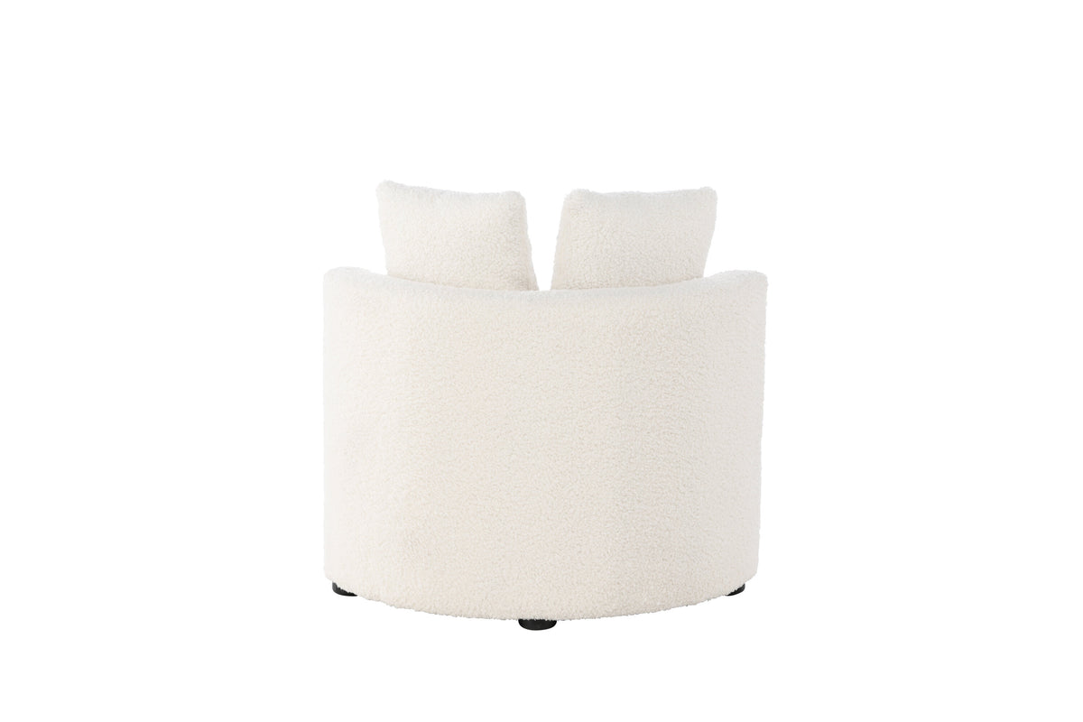 Kelso 2-sits barnsoffa vit teddy
