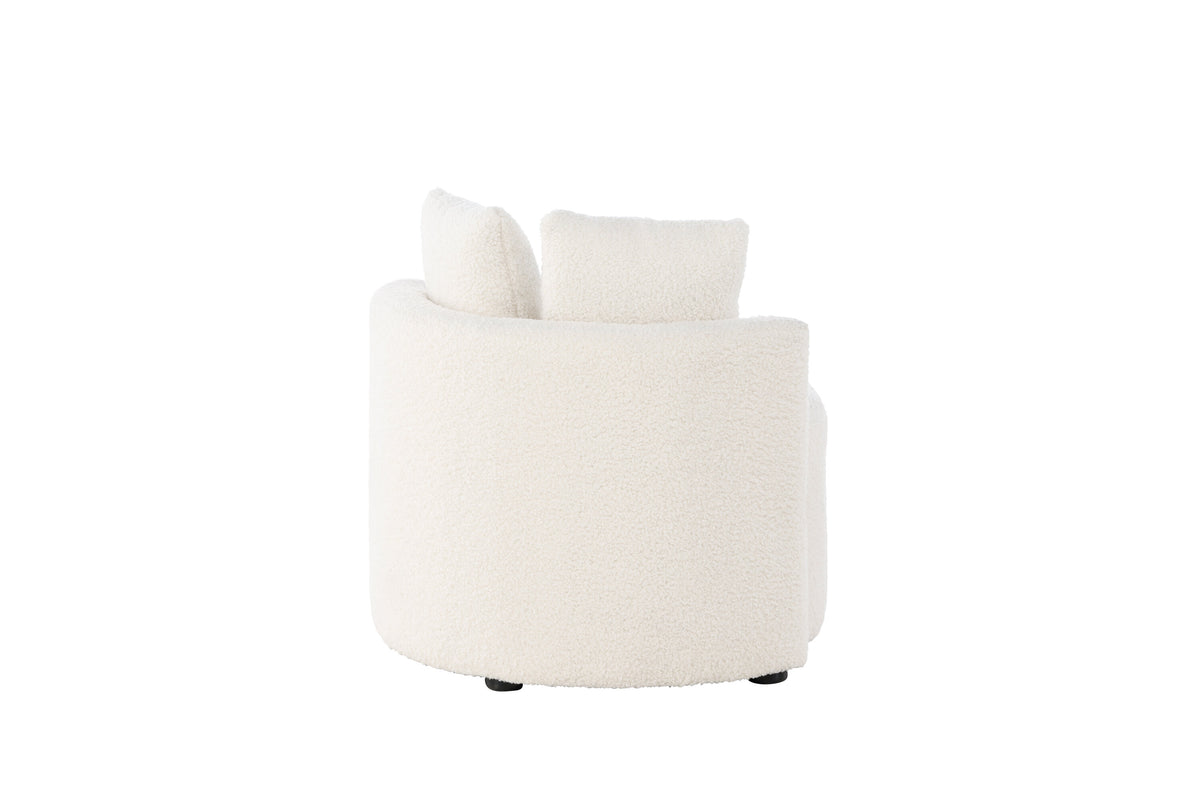 Kelso 2-sits barnsoffa vit teddy