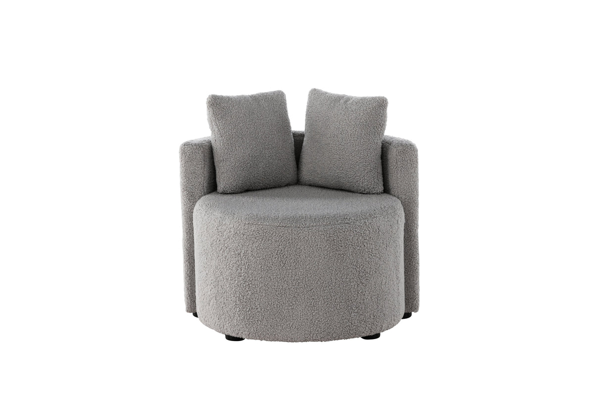 Kelso 2-sits barnsoffa grå teddy