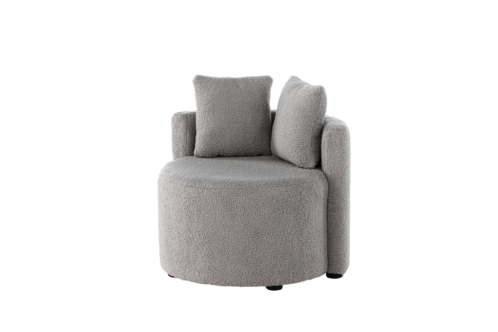 Kelso 2-sits barnsoffa grå teddy