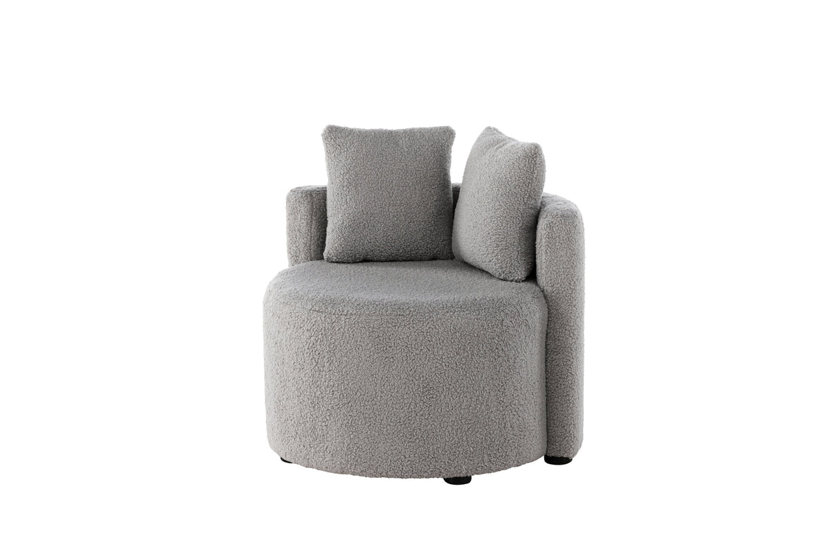 Kelso 2-sits barnsoffa grå teddy