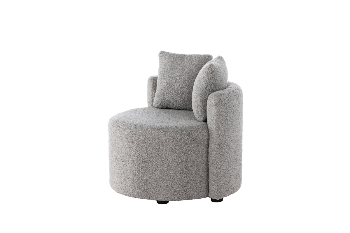 Kelso 2-sits barnsoffa grå teddy