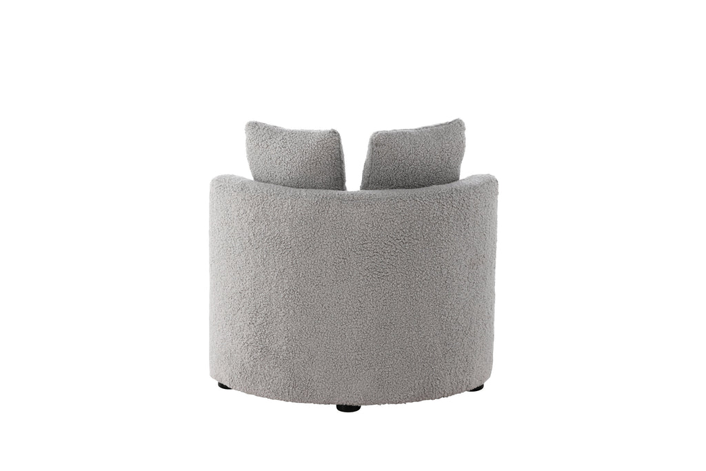 Kelso 2-sits barnsoffa grå teddy