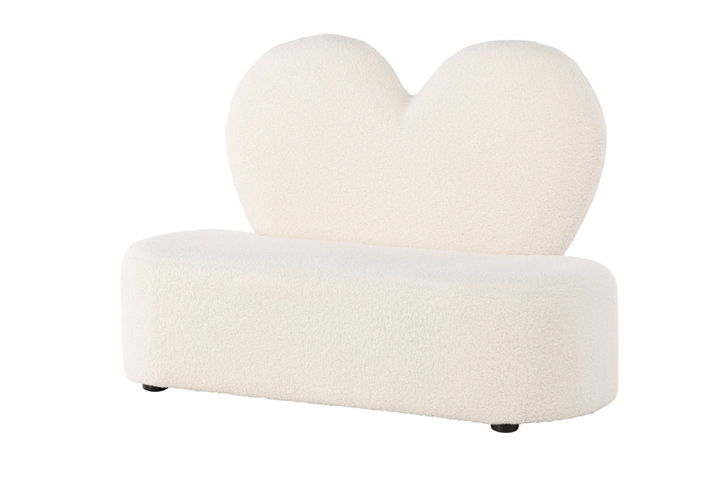 Kids Flower barnsoffa beige teddytyg