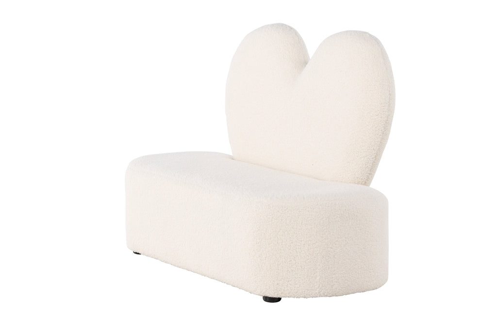 Kids Flower barnsoffa beige teddytyg