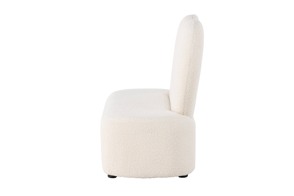 Kids Flower barnsoffa beige teddytyg