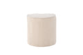 Heart sittpuff för barn beige teddy