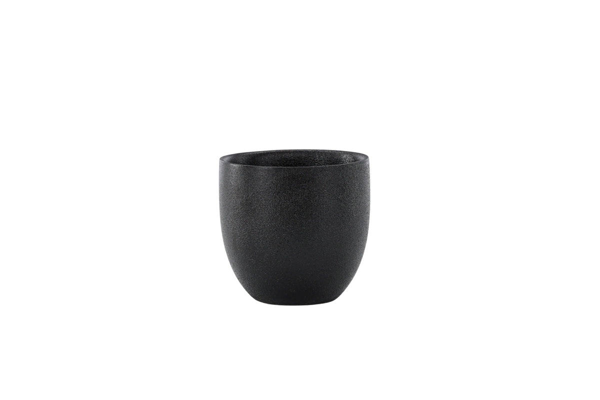 Wabi Sabi kaffekoppar 2-pack 8x8 cm (höjd 8 cm) mattsvarta
