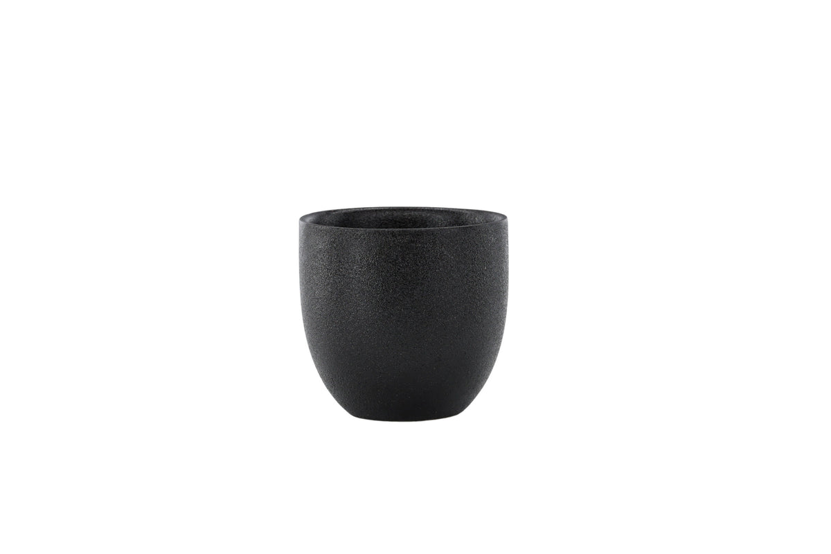 Wabi Sabi kaffekoppar 2-pack 8x8 cm (höjd 8 cm) mattsvarta