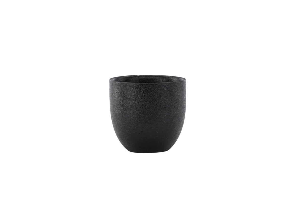 Wabi Sabi kaffekoppar 2-pack 8x8 cm (höjd 8 cm) mattsvarta