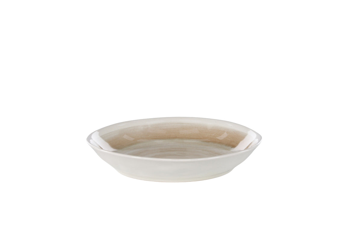 Jublie skål 2-pack 23x4 cm beige stengods