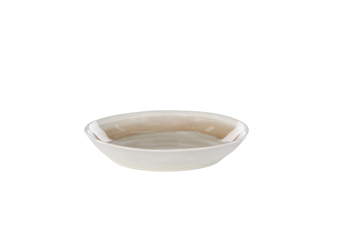 Jublie skål 2-pack 23x4 cm beige stengods
