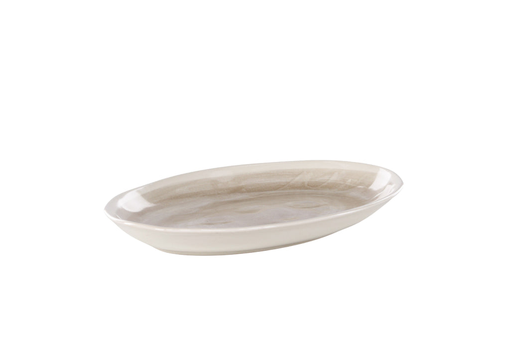 Jublie tallrik 2-pack 36x24x3 cm beige stengods