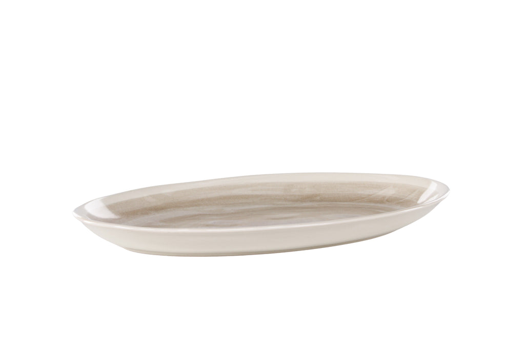 Jublie tallrik 2-pack 36x24x3 cm beige stengods