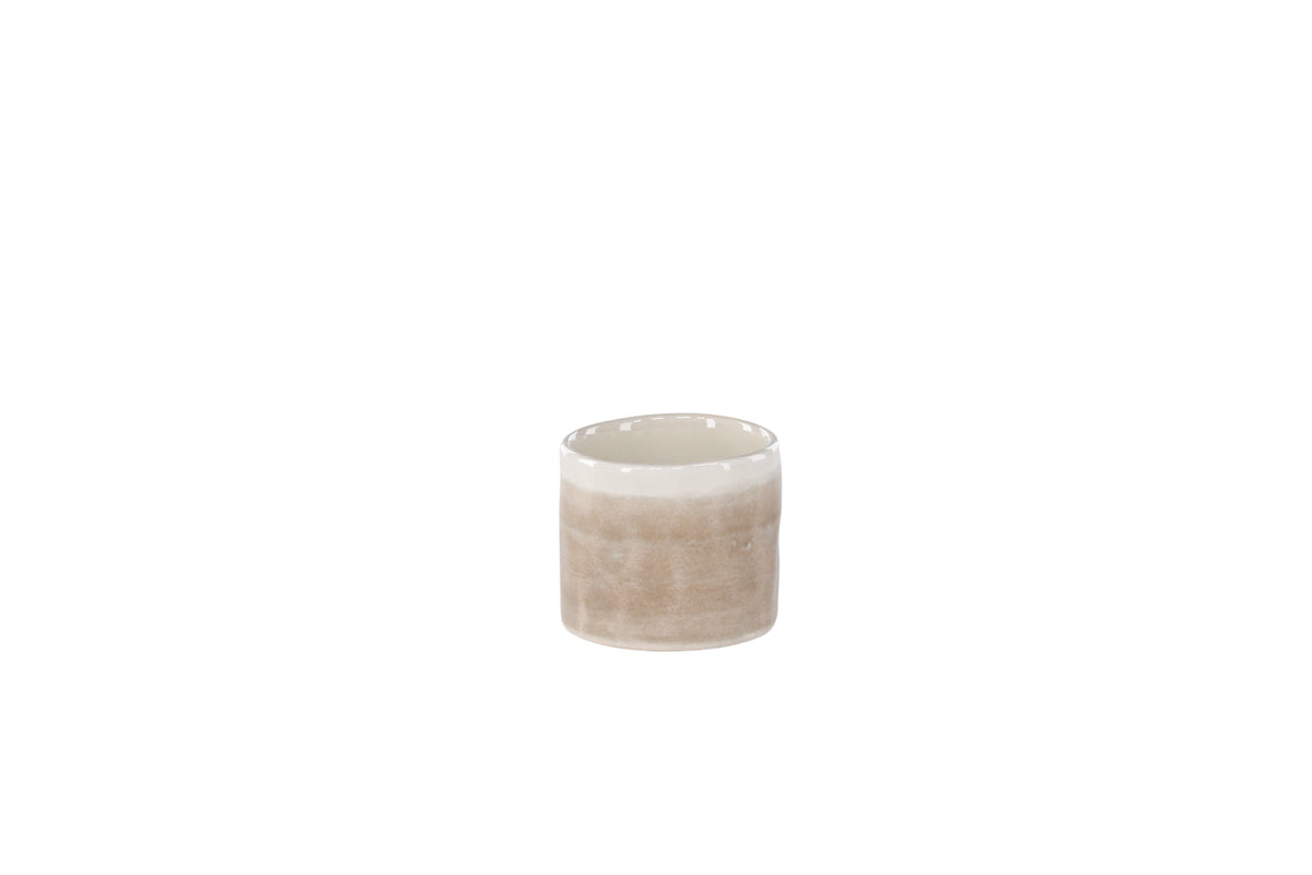 Jublie äggkopp 5x3 cm beige, 2-pack