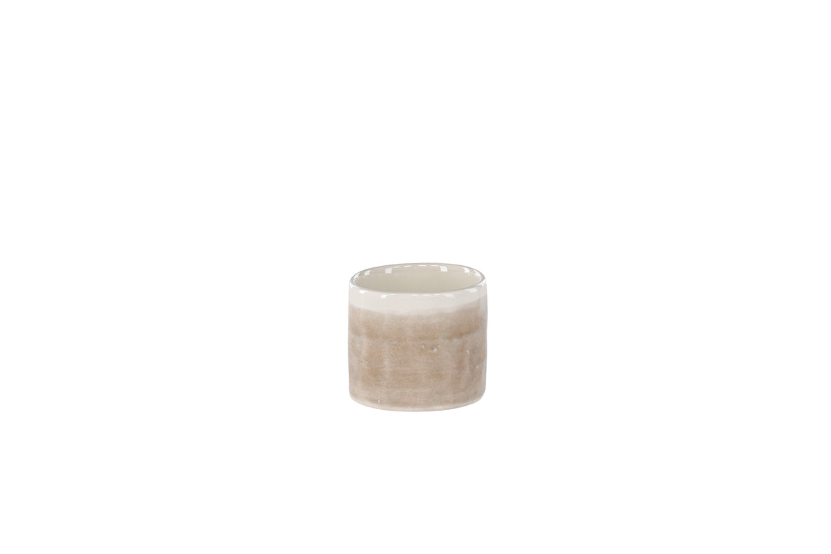 Jublie äggkopp 5x3 cm beige, 2-pack