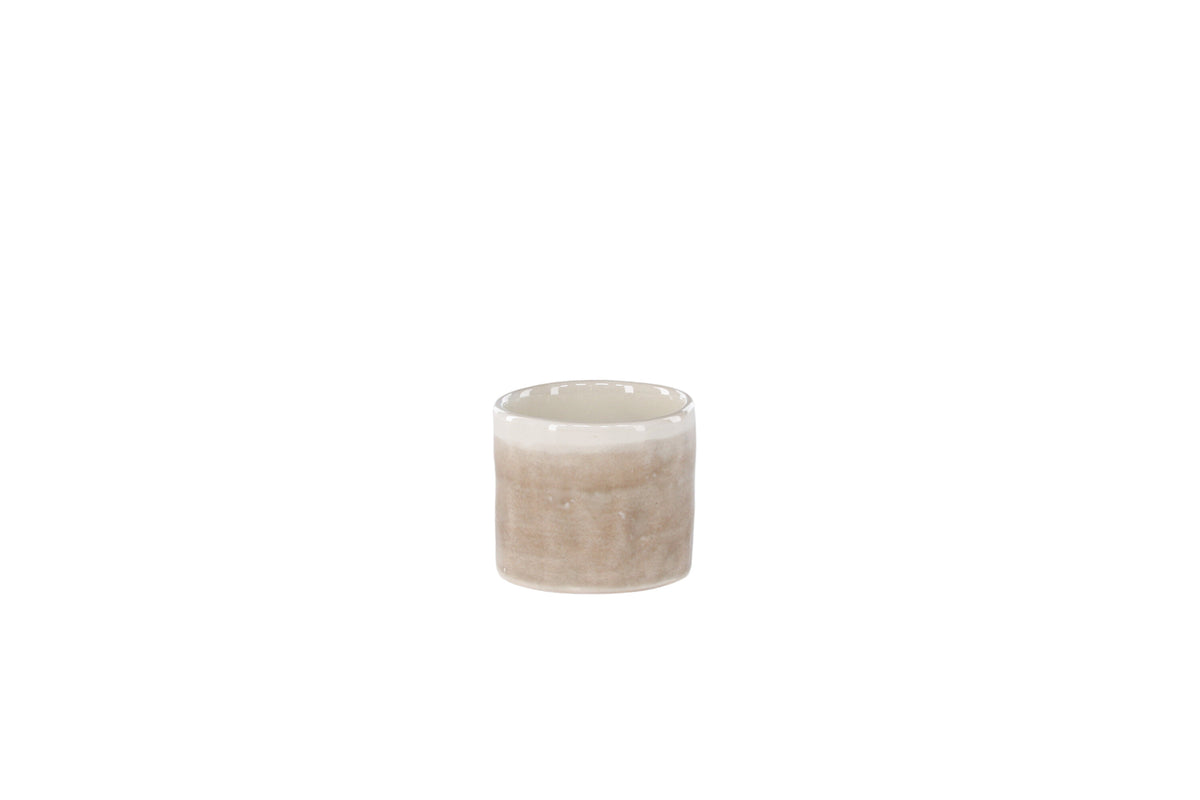 Jublie äggkopp 5x3 cm beige, 2-pack