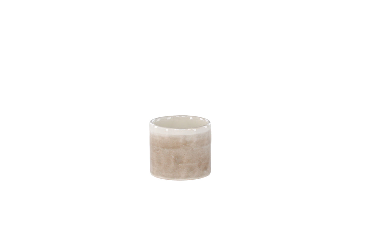 Jublie äggkopp 5x3 cm beige, 2-pack