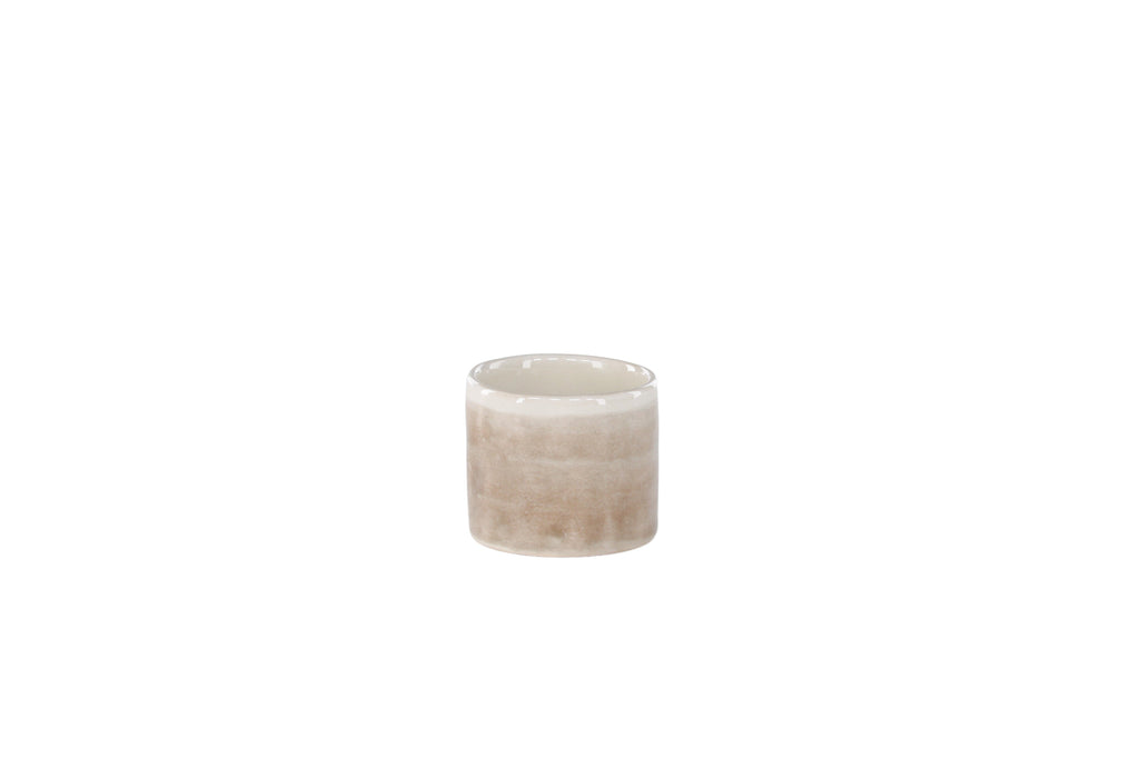 Jublie äggkopp 5x3 cm beige, 2-pack